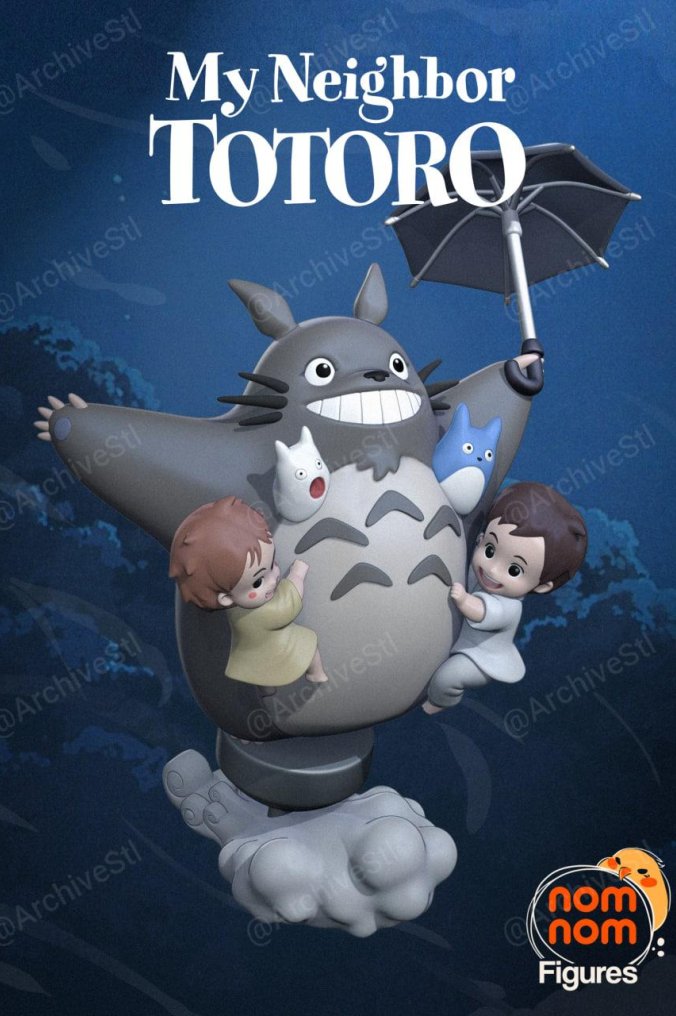 我的邻居龙猫 (My Neighbour Tototoro) 3D打印图纸